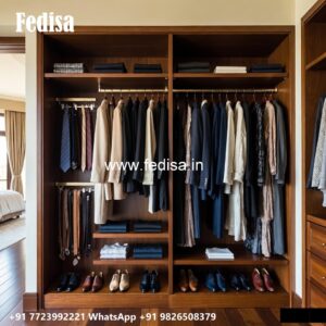 Stylish Wardrobe Design with Decorative Finish No-1988
