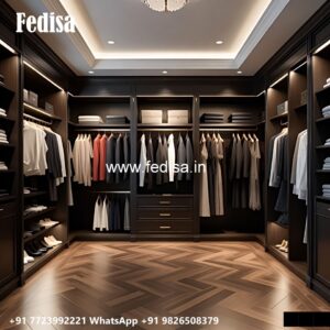 Modern Wardrobe Design with Hidden Lighting No-2016
