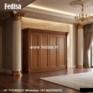 Smart Wardrobe Design with Elegant Storage No-2028