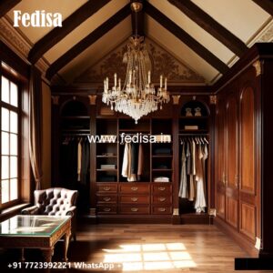 Stylish Wardrobe Design with Premium Wood Finish No-2033