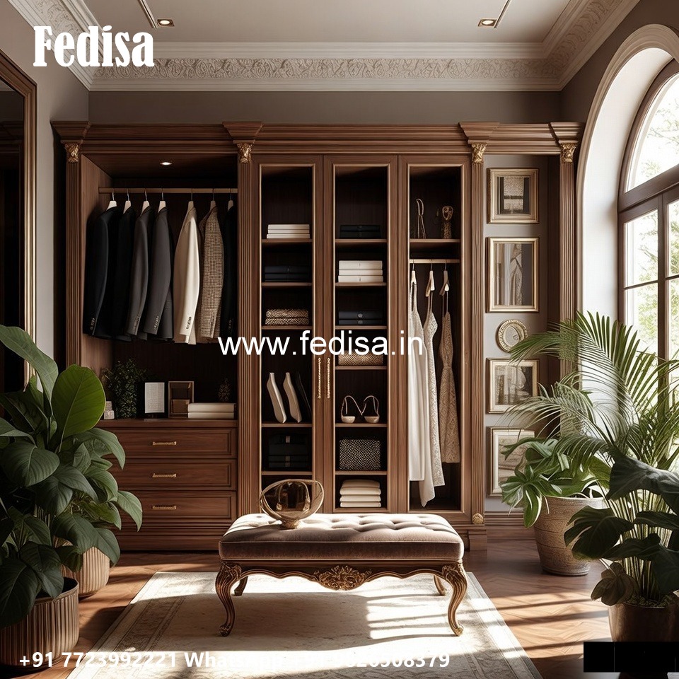 Contemporary Wardrobe Design with Sleek Doors No-2043