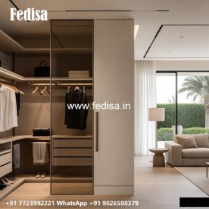 Stylish Wardrobe Design with Custom Features No-2068