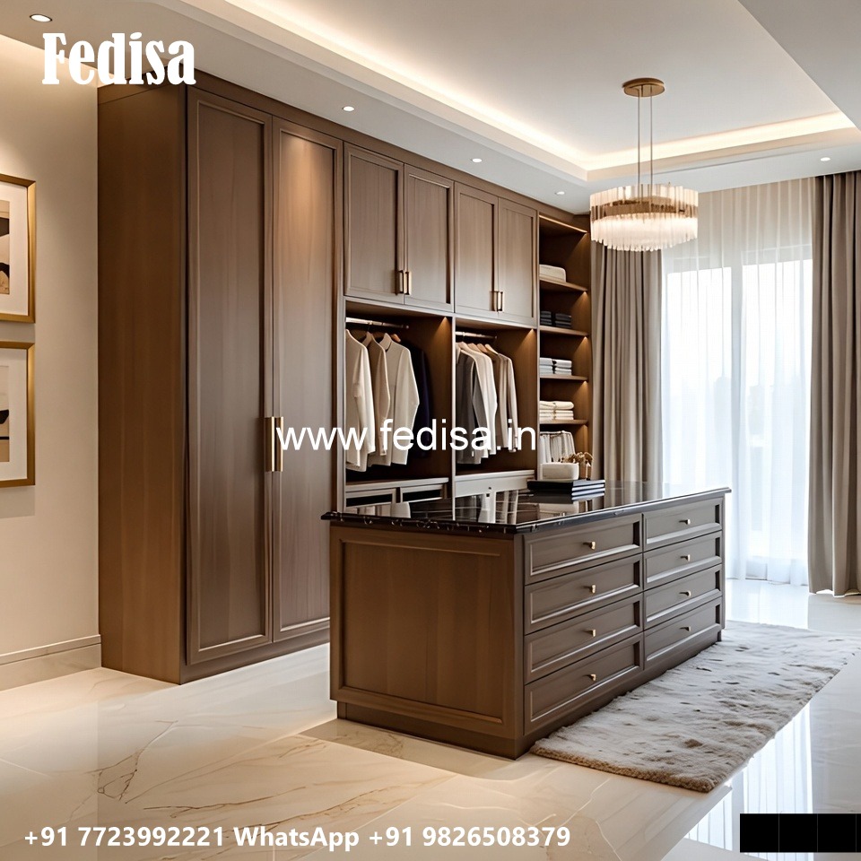 Elegant Classic Wardrobe Design with Carvings No-2402