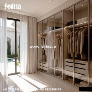 Classic Wardrobe Design with Mirror Doors No-2407