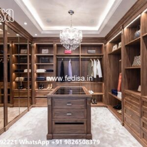 Classic Wardrobe Design with Rich Wood Finish No-2437
