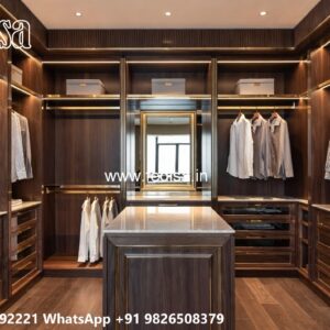 Classic Wooden Wardrobe with Decorative Trim No-2441
