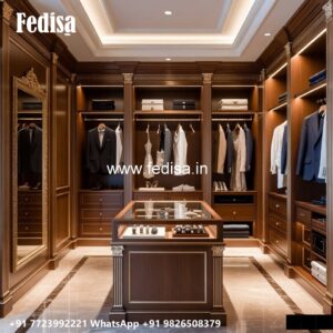 Wooden Wardrobe Design with Classic Elegance No-2447
