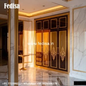 Classic Wardrobe Design with Artistic Carvings No-2449