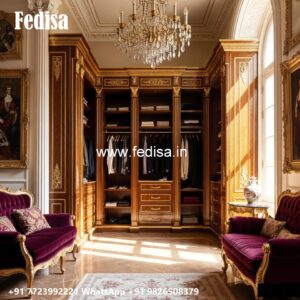Traditional Wardrobe Design with Custom Features No-2480