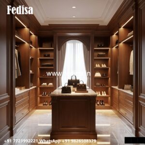 Elegant Wooden Wardrobe for Luxury Homes No-2481
