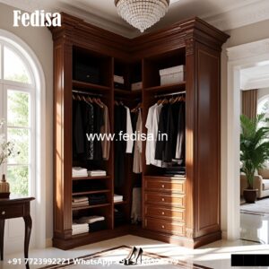 Classic Closet Design with Decorative Mirrors No-2482