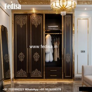 Classic Wardrobe Design with Artistic Details No-2489