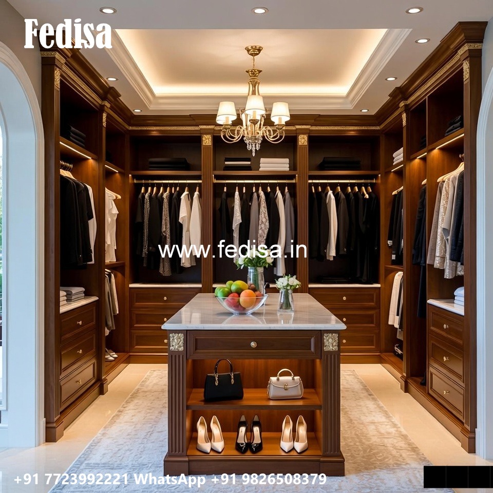 Wooden Wardrobe Design with Vintage Charm No-2495