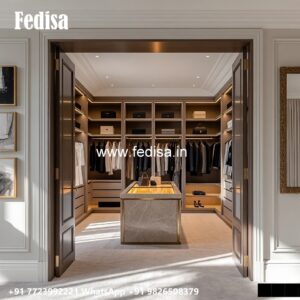 Elegant Closet Design with Wooden Finish No-2507
