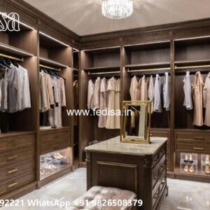 Classic Wooden Wardrobe with Elegant Decor No-2529
