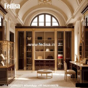 Elegant Wooden Wardrobe with Decorative Carving No-2548