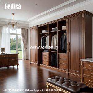 Elegant Bedroom Closet with Wooden Beauty No-2560