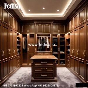 Classic Wardrobe Design with Elegant Shelving No-2567