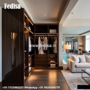 Elegant Wooden Closet with Vintage Charm No-2576