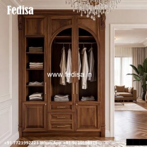 Royal Wardrobe Design with Handcrafted Finish No-2577