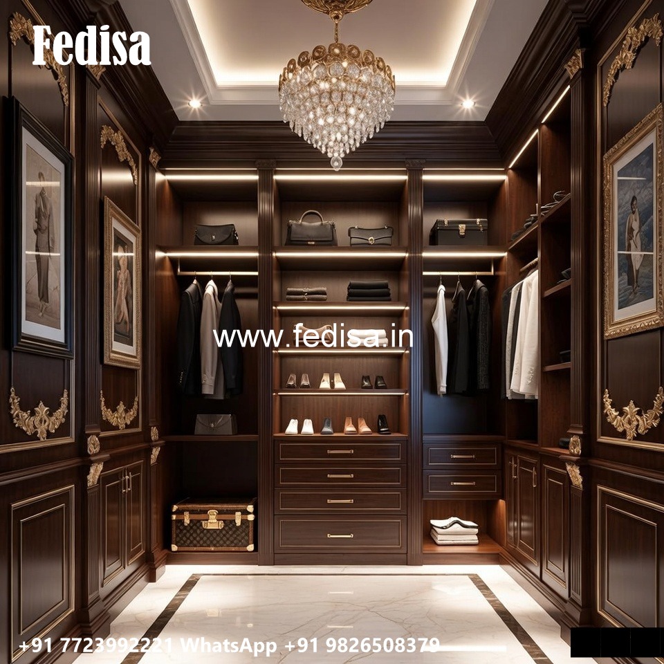 Traditional Wardrobe Design with Wooden Elegance No-2583