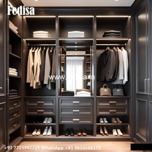 Classic Wooden Closet with Elegant Texture No-2587