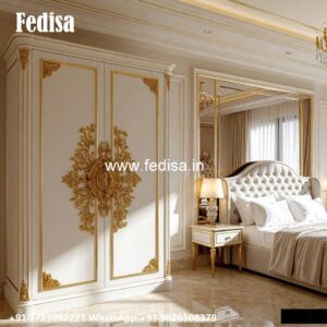 Elegant Wardrobe Design with Antique Inspiration No-2590