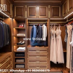 Vintage Wooden Closet with Luxury Touch No-2607