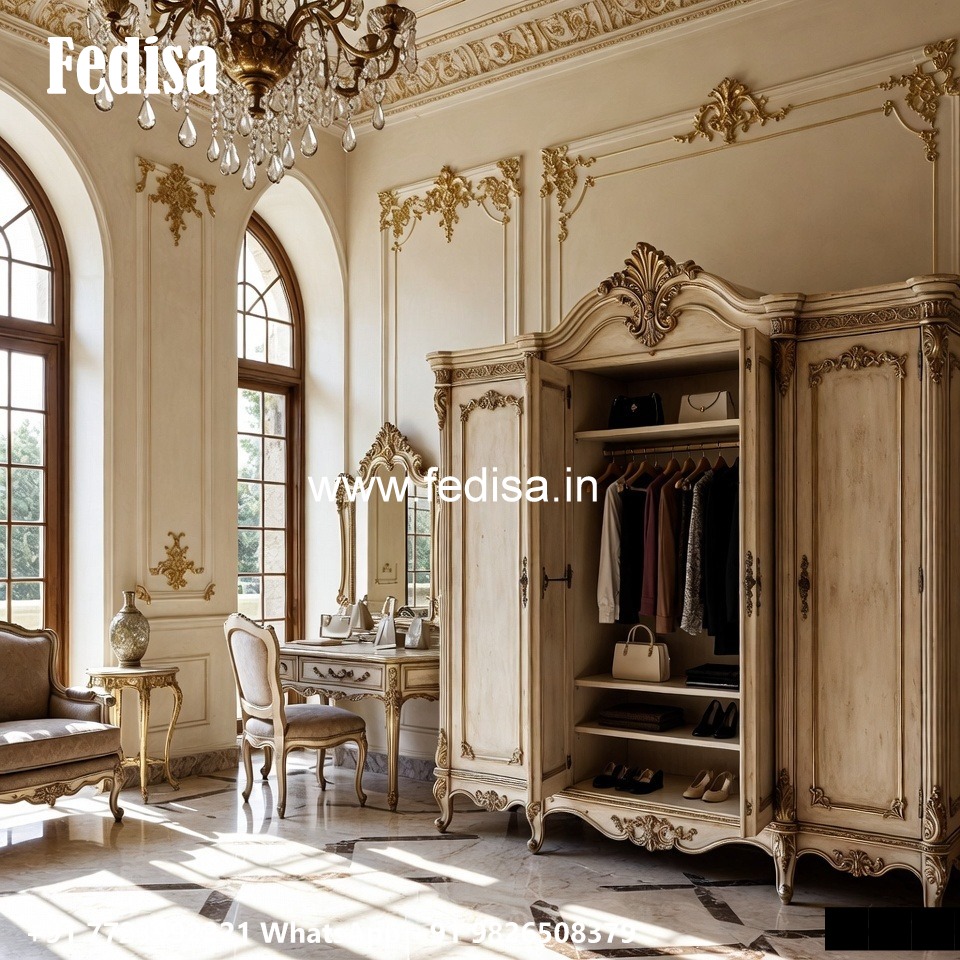 Luxury Wooden Wardrobe with Classic Details No-2636