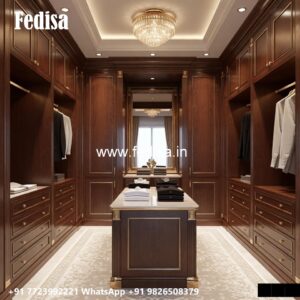 Classic Wardrobe Design with Luxury Mirrors No-2654