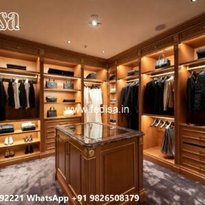 Classic Wooden Wardrobe Design for Elegant Interiors No-2715