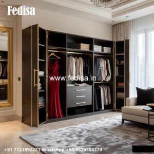 Modern Wardrobe Design with Hidden Storage No-2738