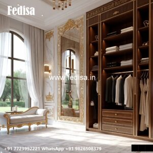 Sliding Wardrobe Design with Elegant Finish No-2816