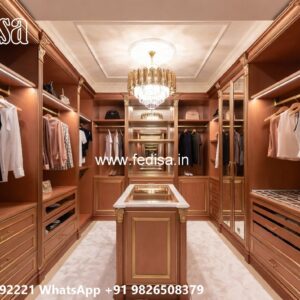 Contemporary Wardrobe Design with LED Features No-2818