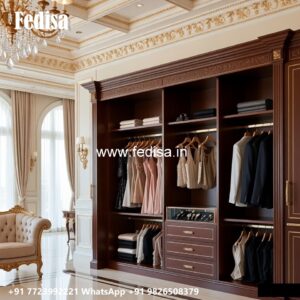 Stylish Wardrobe Design with Luxury Decor No-2835