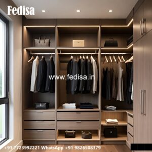 Elegant Wardrobe Design with Rich Texture No-2839