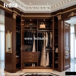 Modern Wardrobe Design with Custom Features No-2846