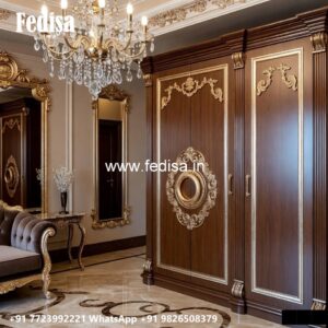 Elegant Wardrobe Design with Hidden Compartments No-2858