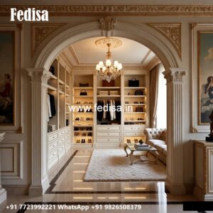 Elegant Wardrobe Design with Custom Shelves No-2869