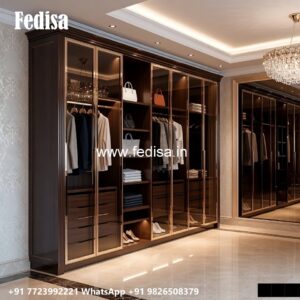 Premium Wardrobe Design with Wooden Texture No-2882