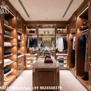 Modern Wardrobe Design with Decorative Panels No-2908