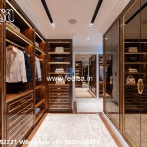 Stylish Wardrobe Design with Sleek Texture No-2916