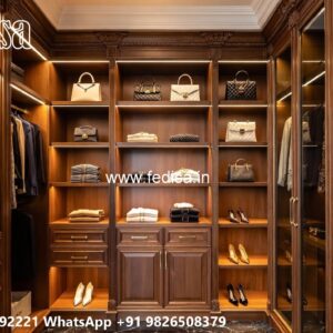 Elegant Wardrobe Design with Decorative Mirrors No-2924