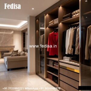 Stylish Wardrobe Design with Premium Wood Finish No-2932