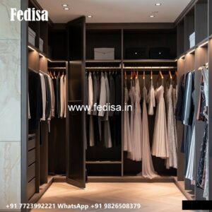 Luxury Wardrobe Design with Mirror Elegance No-2952
