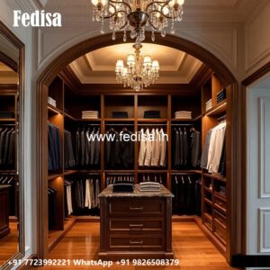 Elegant Sliding Wardrobe Design with Smart Storage No-2957