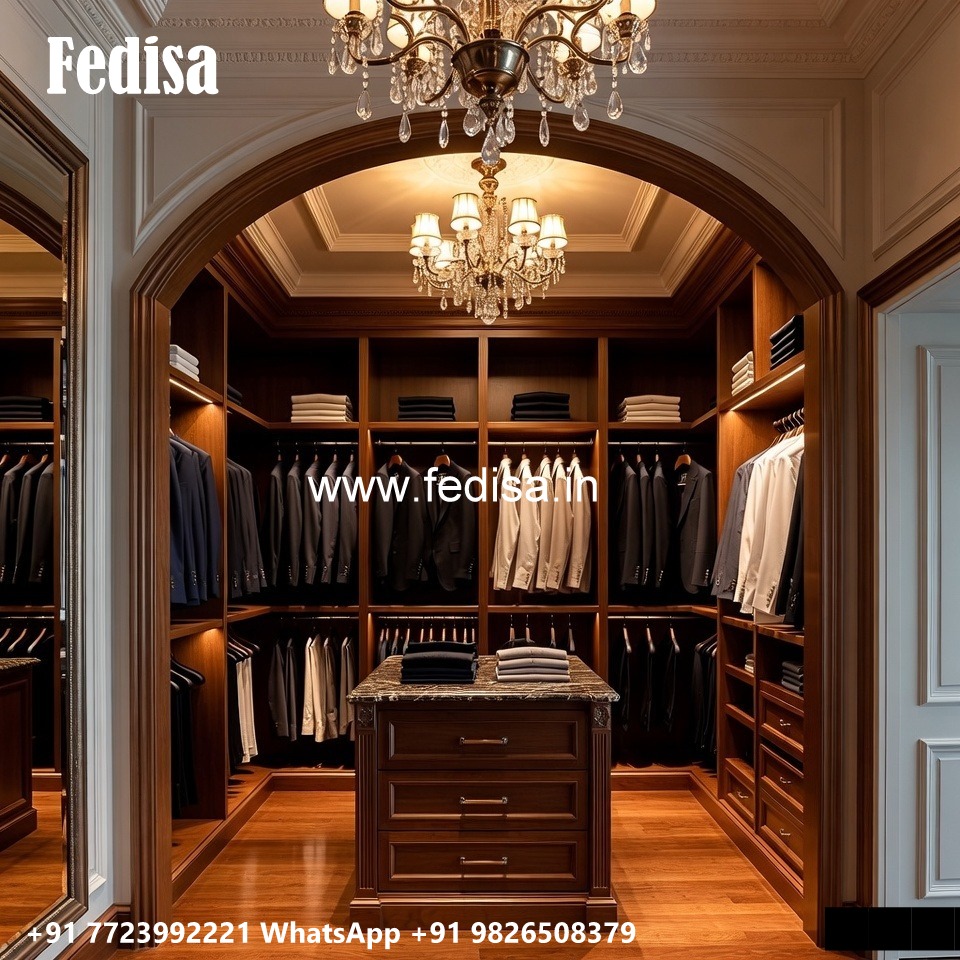 Elegant Sliding Wardrobe Design with Smart Storage No-2957