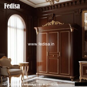 Stylish Wardrobe Design with Decorative Elements No-2960