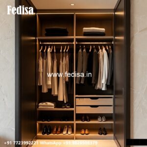 Smart Wardrobe Design with Elegant Interiors No-2964