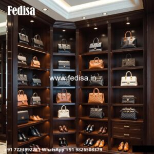 Stylish Wardrobe Design with Custom Features No-2967